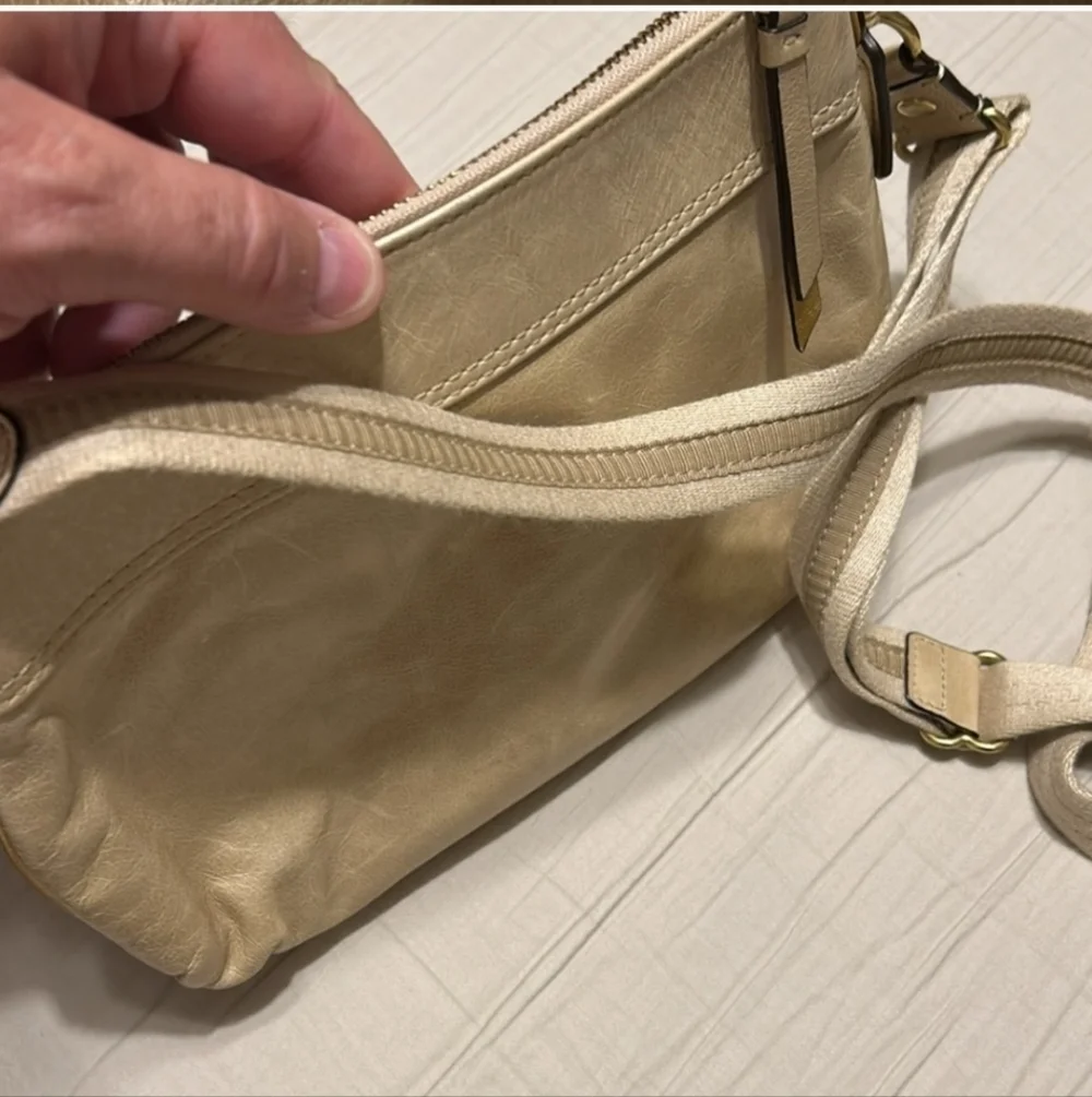 Coach Poppy Cream Leather Crossbody Bag